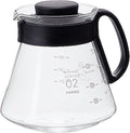 Hario V60 Glass Range Coffee Server, 600ml, Black