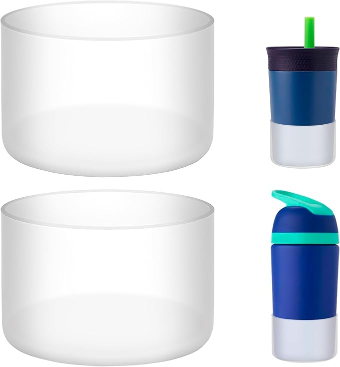 2 Pack Silicone Boot | Compatible with Hydro Flask, Owala, Yeti, Stanley & More | Fits 2.75-2.85" Bottom Bottles/Tumblers (12-40oz) | Anti-Slip | BPA-Free | Scratch & Noise Resistant