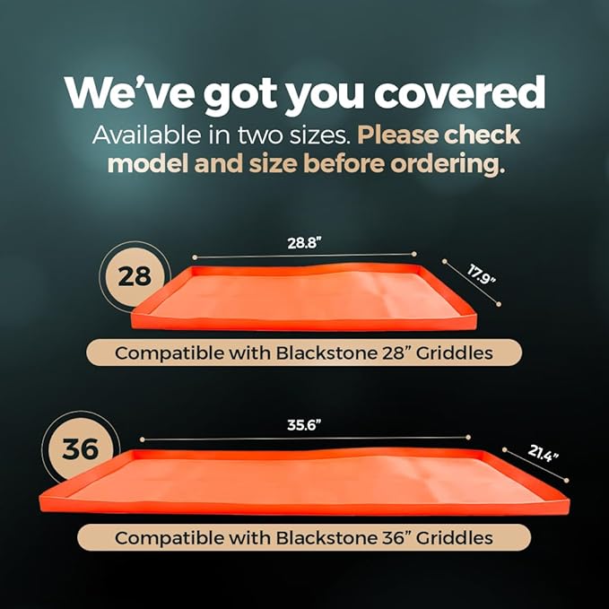 Silicone Grill Cover Mat | Heat-Resistant, Non-Stick, BPA-Free | Silicone Cover for Blackstone Griddle, Protects Grates, Easy to Clean, Fits Most Grills, Reusable BBQ Mat - 28 Inch