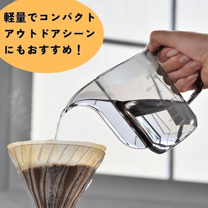 Hario V60 "Air" Drip Kettle, 350ml, Clear Black
