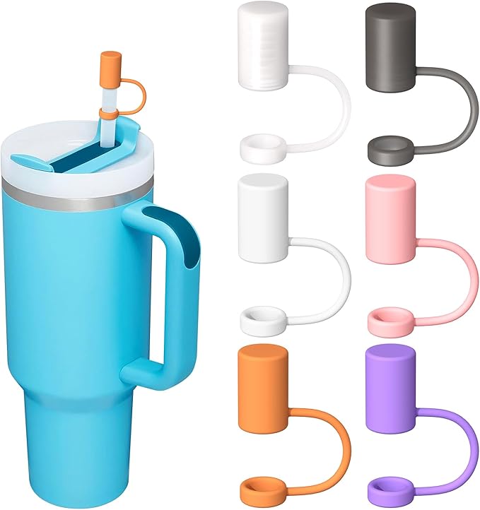 Adjustable Straw Cover for Stanley|Simple Modern|Yeti|Owala|Hydro Flask|Reduce|Maars|Meoky|MaxBase|Beast|Hydrapeak Cup, All Brand of Straw Accessories, Diameter 6mm-12mm, BPA Free, Dishwasher safe