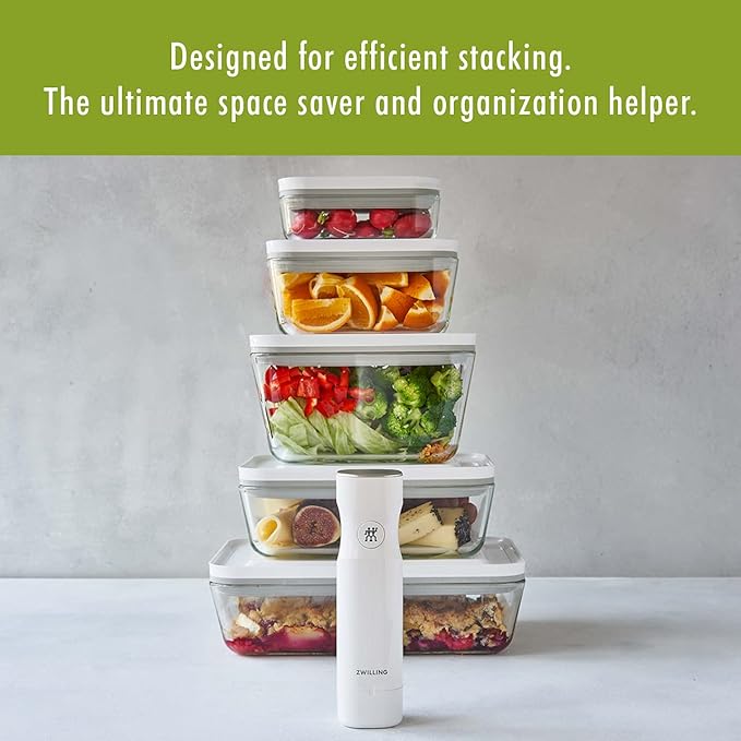 ZWILLING Fresh & Save 3-pc Glass Food Storage Container, Meal Prep Container- Assorted Sizes