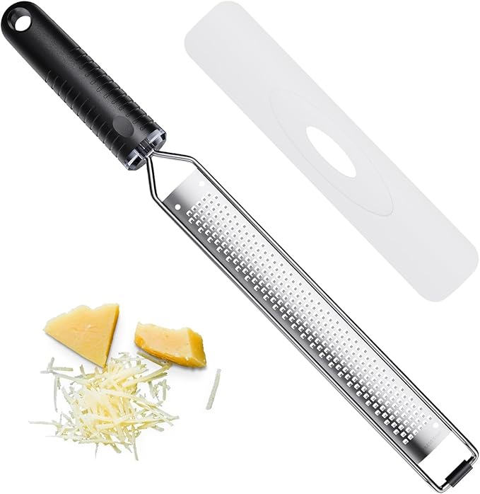 Cheese Grater with Non-Slip Handle, Lemon Zester, Extra Coarse Grater, 15in x 1.4in