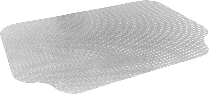 RESILIA Large Under Grill Mat – Heavy Duty, Reusable Outdoor Floor Protector Mats for Deck, Patio, & Garage – 72 Inch x 48 Inch with 12 Inch Splatter Protection Lip, Silver Diamond Plate, Made in USA