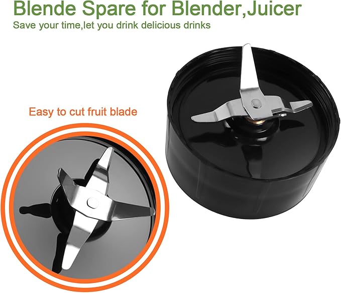 1-pack Magic Bullet Replacement Parts Cross Blades Compatible with Magic Bullet 250w Blender, Juicer and Mixer (Model MB1001)