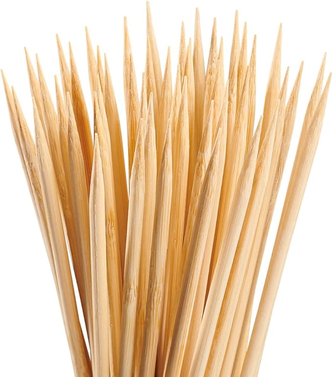 Comfy Package [Case of 5,000] 10 Inch Bamboo Wooden Skewers For Grilling, Shish Kabob, Fruits, Appetizers, and Cocktails