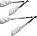 Kitchen Tongs for Cooking,Stainless Steel Spatula Tongs Locking Metal Tongs for Grilling/Barbecue/BBQ,Serving,Buffet,Perfect for Flipping Steak and Fish,Set of 2 (9 & 12 inch)