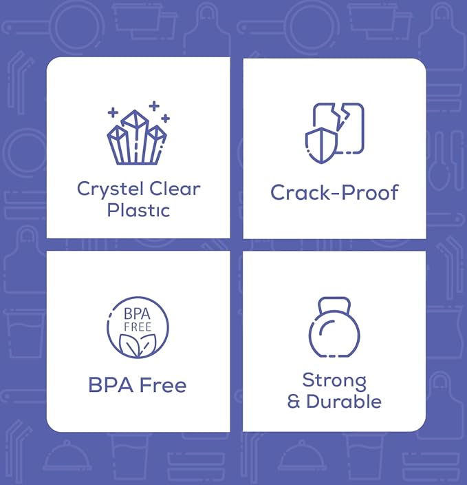 Comfy Package [48 oz. - 50 Count] Clear Plastic Salad Bowls with Lids, Disposable Salad Containers for Lunch - Perfect for Takeout, Salads, and Meal Prep
