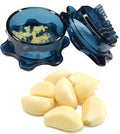 Angel’s Peel Lounge Grlic Mincer, Manual Garlic Press for Quick Meal Preparation - Kitchen Tools for Mincing Grlic, Ginger, Herbs, Nuts (Blue color)