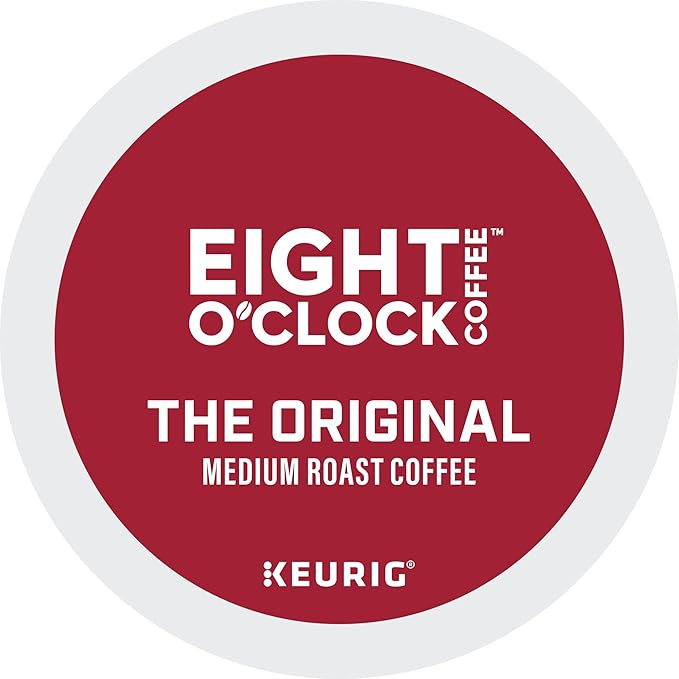 Eight O'Clock Coffee The Original, Single-Serve Keurig K-Cup Pods, Medium Roast Coffee Pods, 96 Count