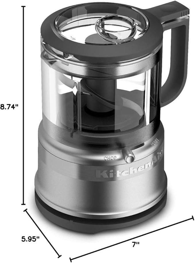 KitchenAid 3.5 Cup Food Chopper KFC3516CU, Contour Silver