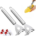Cobb Gobbler corn peeler, 2025 New Cobb Gobbler Corn Peeler，Cobb Gobbler grain thresher, labor-saving and fast Cobb Gobbler labor-saving corn peeler, corn cob peeling tool (Silver(2Pcs))