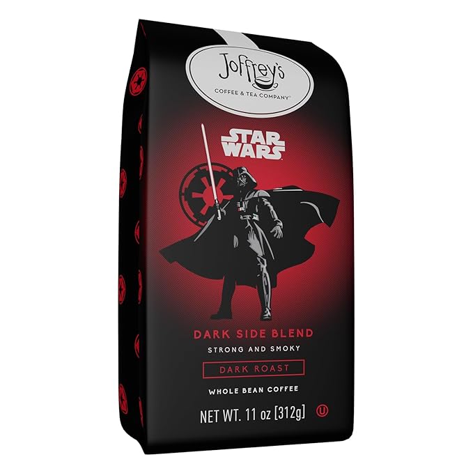 Joffrey's Coffee - STAR WARS™ Dark Side Blend, STAR WARS Licensed Coffee Collection, Artisan Dark Roast, Strong & Smooth Taste, Brew or French Press (Whole Bean, 11oz)
