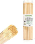[200 PCS] 10 inch Bamboo Skewers, Premium Wooden Skewers Without Splinters, Skewers for Grilling, BBQ, Appetizer, Fruit Kabobs, Chocolate Fountain, Cocktail Toothpicks, and Food Skewer Sticks.