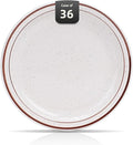 Stoneware Narrow Rim Commercial Grade Dinnerware (Brown Speckle, Plate 7.25")