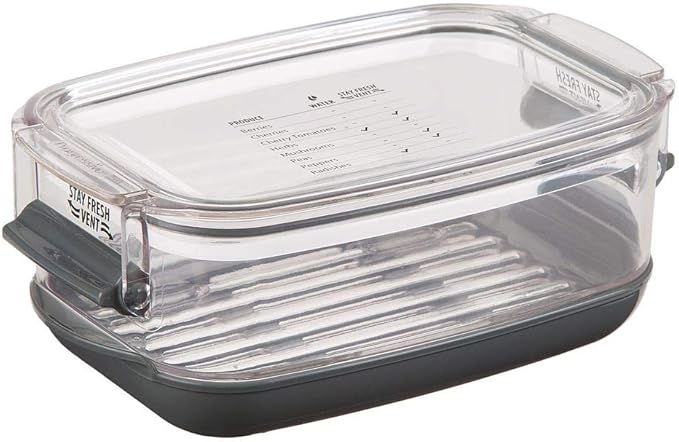 Progressive Berry ProKeeper, 1.2-Quart, Strawberries, Blueberry, Fruit Vegetable Container,Black