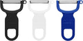Vegetable Peeler, Swiss Made Sharp Peelers for Kitchen, Set of 3 Y Peeler for Potatoes, Apple Peeler, Vegetables, Fruits, Carbon Blade, Dishwasher Safe