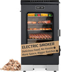 EAST OAK 30" Electric Smoker for Outdoors | Built-in Meat Probe & Up to 6× Longer Smokes on a Single Load | Side Chip Loader for Uninterrupted Smoking | Bigger Batches with 725 sq in Cooking Area