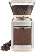 Cuisinart Coffee Grinder, Electric One-Touch Automatic Burr Coffee Grinder with 18-Position Grind Selector, Cup Size Selector for 4 – 18 Cups, DBM-8CRMP1, Cream Stainless