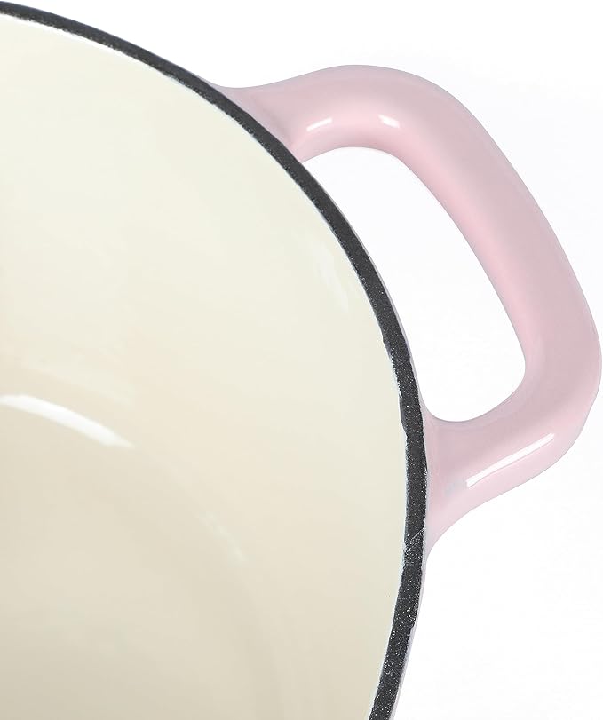 Martha Stewart Heart Shaped 2-Quart Enamel Cast Iron Dutch Oven - Pink