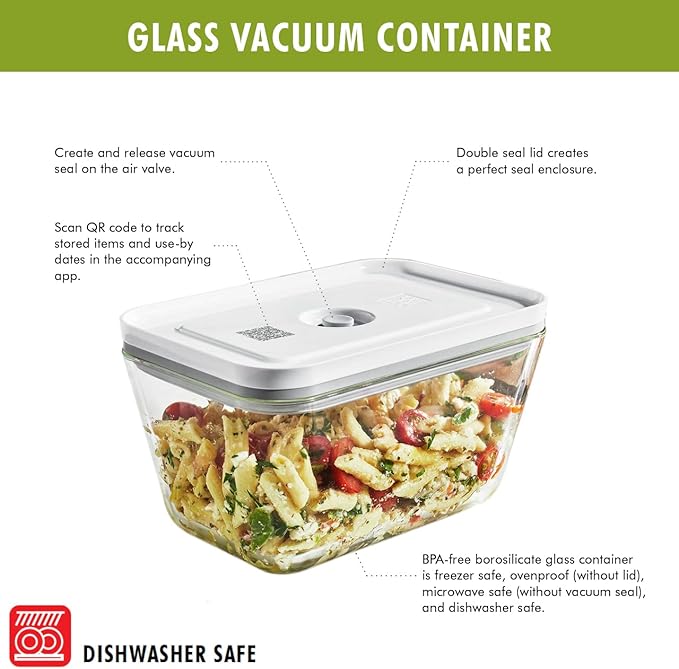 ZWILLING Fresh & Save 3-pc Glass Food Storage Container, Meal Prep Container- Assorted Sizes