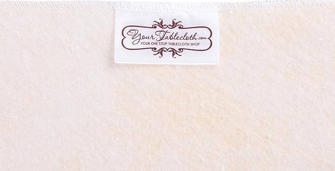 Yourtablecloth Heavy Duty Vinyl Round Fitted Tablecloth (Table Cover) with Flannel Backing Vibrant Colors Elasticized Tablecloth Great for Indoor and Outdoor Dining and Playing Cards 36”Camel Print