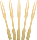[2 Packs of 110 PCS] 3.5 inch Appetizer Picks, Prong Mini Fork for Appetizers, Cocktail Forks Appetizer Forks, Bamboo toothpicks for Appetizer, Wooden Food Picks for Fruit, Charcuterie Accessories.