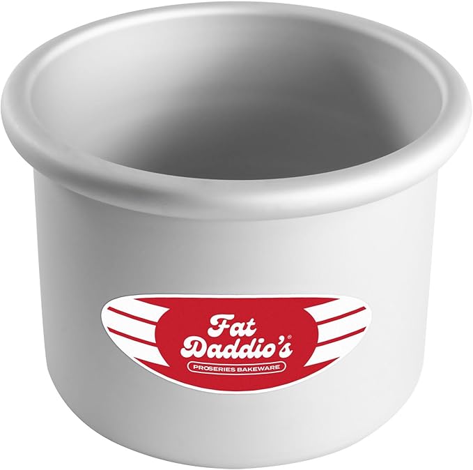 Fat Daddio's Round Cake Pan, 5 x 4 Inch, Silver