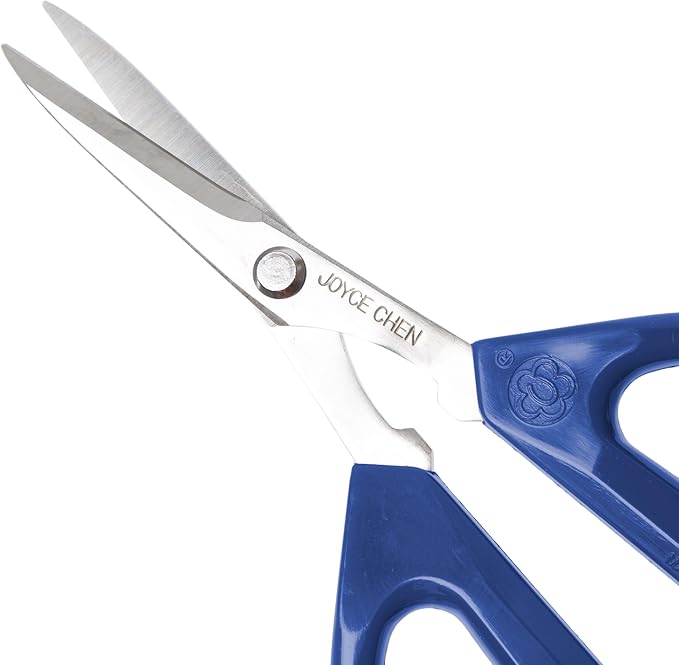Joyce Chen Original Unlimited Kitchen Scissors All Purpose Kitchen Shears With Comfortable Handles, Blue 2.0