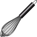Maxjoy Silicone Whisk with Stainless Steel Wires - Balloon Egg Beater for Whisking, Stirring & Frothing, Heat Resistant Non Scratch 11 Inch Black
