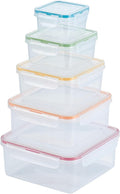 LocknLock Storage Food Storage Container Set, 10-Piece, Clear