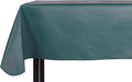 Yourtablecloth Heavy Duty Vinyl Rectangle or Square Tablecloth – 6 Gauge Heavy Duty Tablecloth – Flannel Backed – Wipeable Tablecloth with Vivid Colors & Many Sizes 52 x 90 Teal
