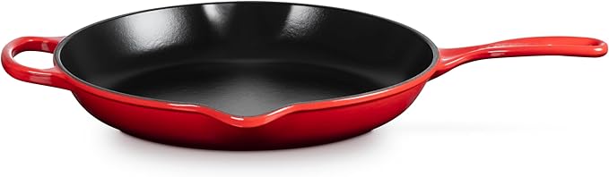 Le Creuset Enameled Cast Iron Signature Iron Handle Skillet, 11.75", Cerise