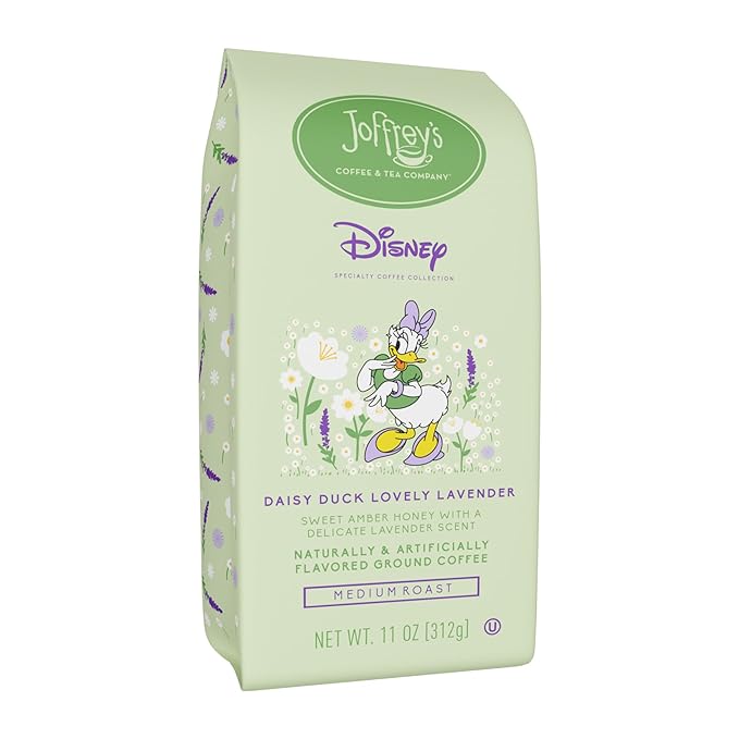 Joffrey’s Coffee - Disney Daisy Duck Lovely Lavender | Amber Honey and Lavender Coffee, Medium Roast (Ground, 11oz)