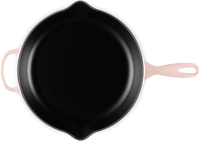 Le Creuset Enameled Cast Iron Signature Round Skillet, 11.75", Peche