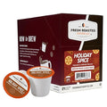 Fresh Roasted Coffee, Holiday Spice, Flavored Coffee Pods, K-Cup Compatible, 24 Count