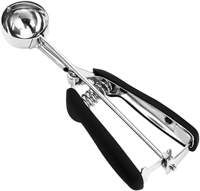 Ice Cream Scoop, 18/8 Stainless Steel Cookie Scoop, Cookie Scoops for Baking, 1.5 Tbsp/ 23ml/ 0.7 oz Cookie Dough Scoop, Ice Cream Scooper with Trigger Release, Cookie Scooper for Baking