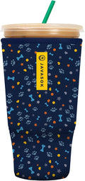 Sok It JavaSok Iced Coffee & Cold Soda Insulated Neoprene Cup Sleeve (Paws and Bones, XXLarge: 44-48oz)
