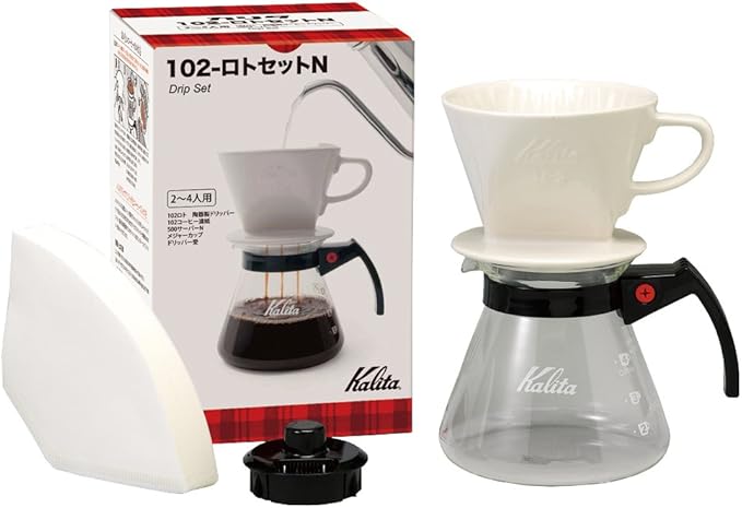 Kalita #35163 Coffee Drip Set, 102-Roto Set N (For 2 to 4 People)