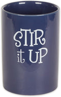 DII Kitchen Accessories Retro Collection Ceramics, Utensil Holder, Nautical Blue