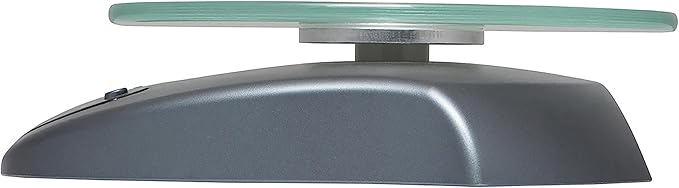 Taylor Digital Kitchen Scale with Glass Platform, Tare Button, and Plastic Body Weighs up to 11 Pounds Capacity, Silver
