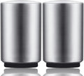 2PCS Premium Beer Bottle Opener, Automatic Stainless Steel Quick Pop the Top Can Openers by Magnet Catching No Damage Caps, Wine Accessory Push Down Off Magnetic Bartender Tool for Home Picnic Camping