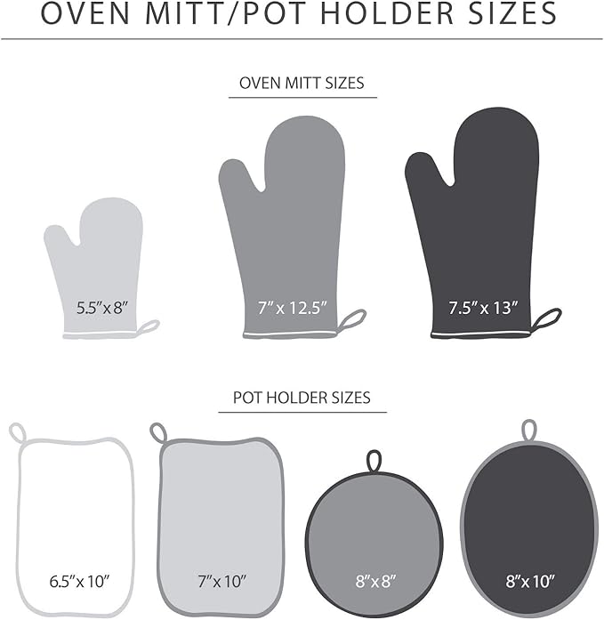 KitchenAid Asteroid Oven Mitt Set, 7"x12.5", Blue Velvet, 2 Piece