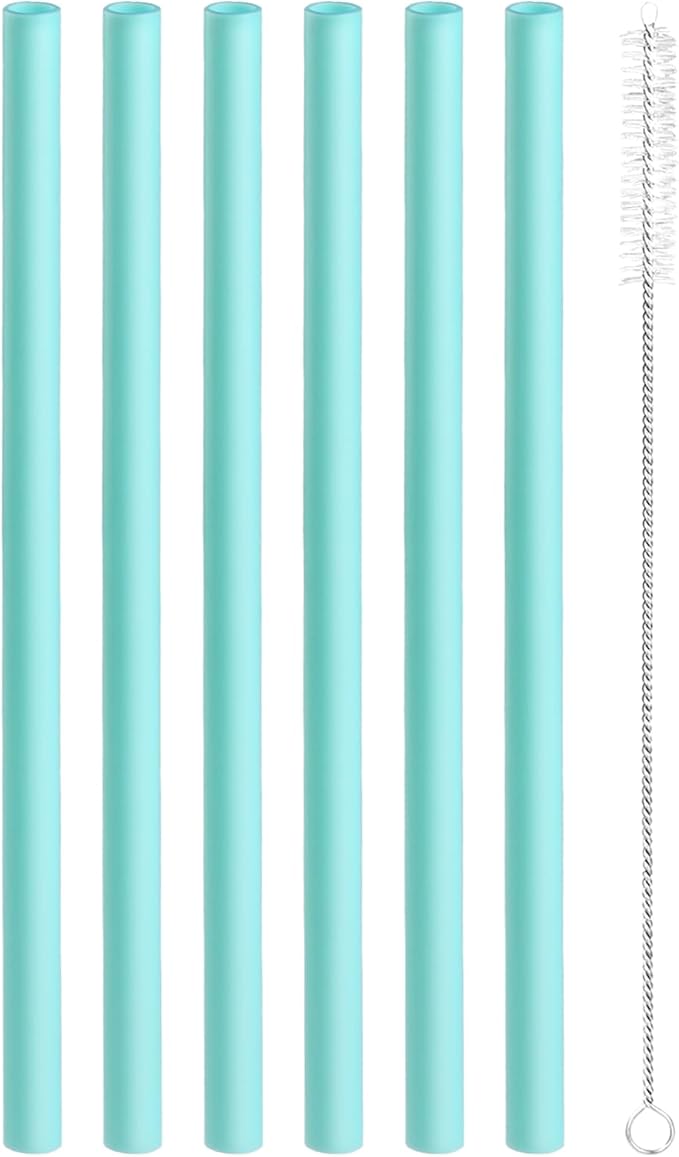 Replacement Straws Compatible with Owala Water Bottle Freepsip 24 Oz - Replacement Parts For Owala Cup 32 Oz -Accessories Set Include 6 BPA-FREE Straws and 1 Cleaning Brush
