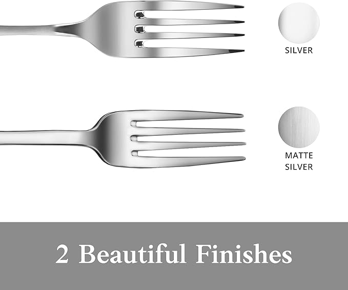 Artaste Rain 18/10 Stainless Steel (Matte, Salad Fork (12-Piece))