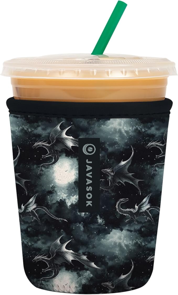 Sok It JavaSok Iced Coffee & Cold Soda Insulated Neoprene Cup Sleeve (Dragon Lore, Small: 16-20oz)