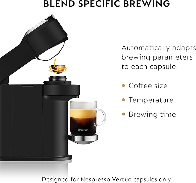 Nespresso Vertuo Next Deluxe Coffee and Espresso Maker by Breville, 1500 watts