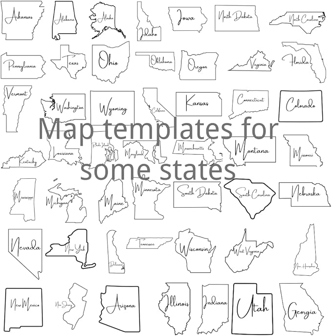 Personalized magnetic knife holder featuring the shape and name of the state where the US is located, as well as the date. Suitable for custom wedding, new home moving gifts, etc.