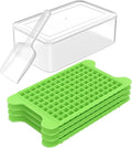 Mini Ice Cube Tray for Freezer: FDDBI Small Ice Trays for Freezer with Bin - 117×4PCS Easy Release Nugget Ice Tray - Crushed Ice Tray with Container