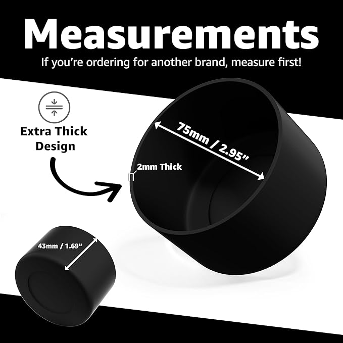 Jmoe USA Silicone Sleeve for Owala 40oz Tumbler | Fits Handle Tumbler Only | Anti-Slip Boot | Protects Against Dents & Scratches | Protector for Bottom of Cup | Made of Durable BPA Free Silicone